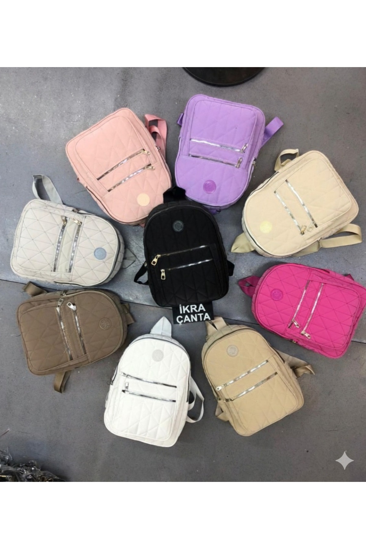 Genel Markalar  İKRA ÇANTA Kapitone Sırt Çantası - Görsel 5