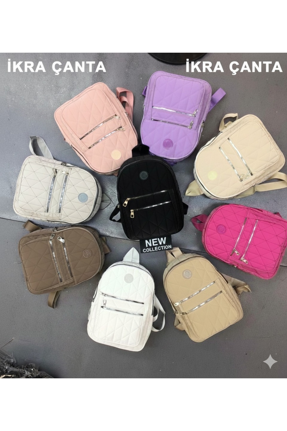 Genel Markalar  İKRA ÇANTA Kapitone Sırt Çantası - Görsel 6