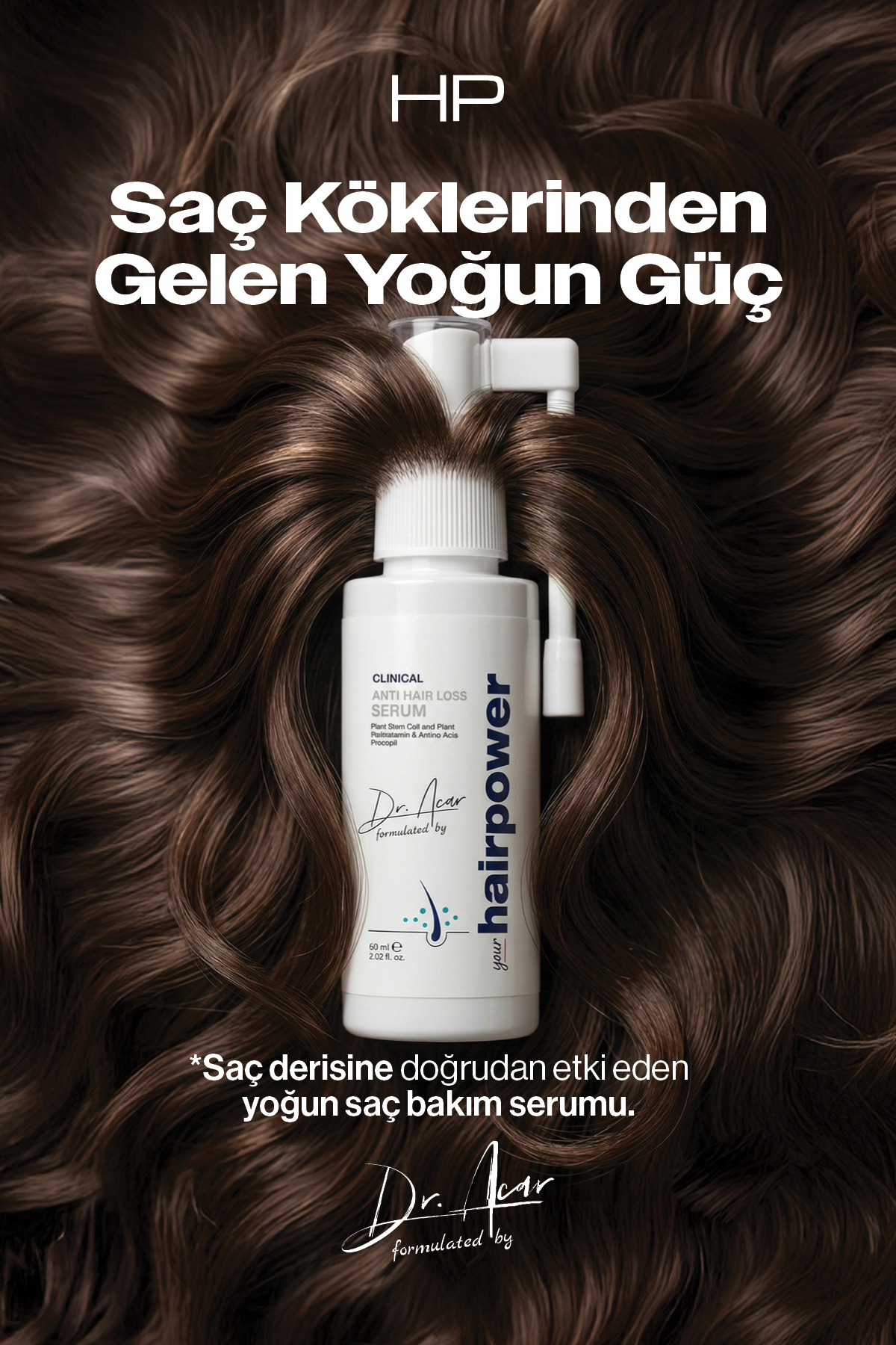 Saç Dökülmesine Karşı Güçlendirici ve Onarıcı Bakım Serumu 60 ml — CHP-006