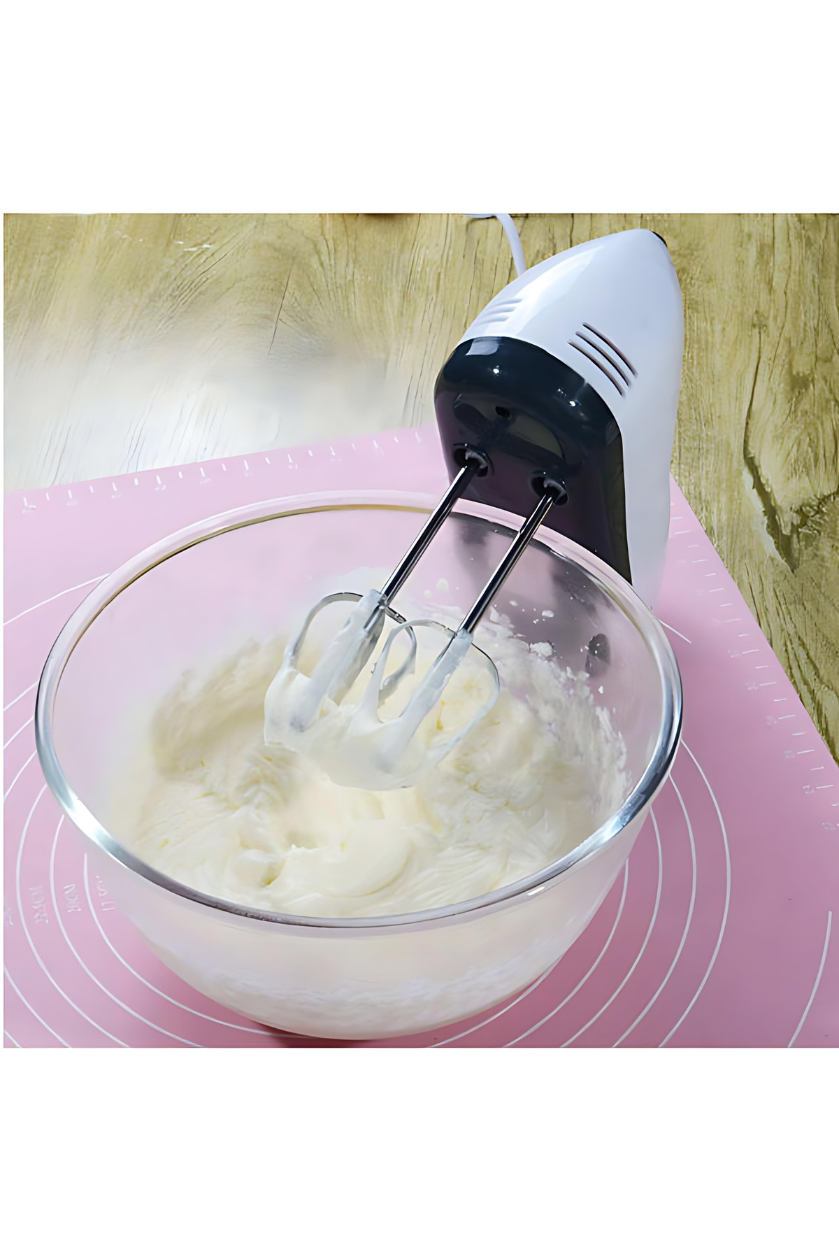 خلاط يدوي كهربائي خفيف الوزن لخفق البيض، مزود بخطا...
