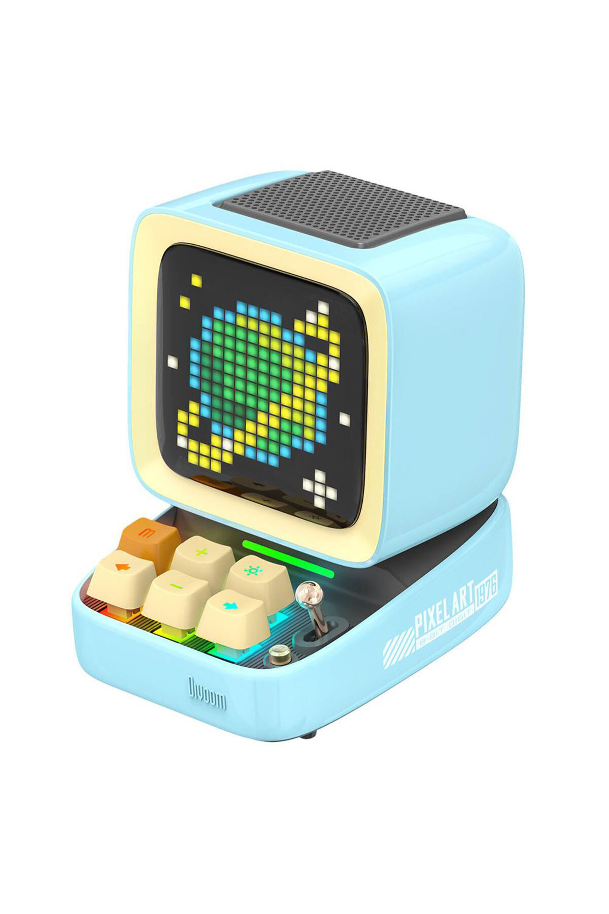Blue Bluetooth Speaker with Ditoo Pro Pixel Display