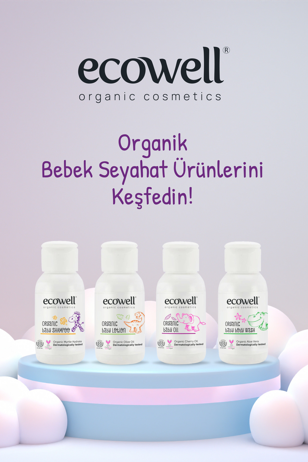 Ecowell Organik Bebe Losyonu - Seyahat Boy (50 ml) fotoğrafı 4 (önizleme)