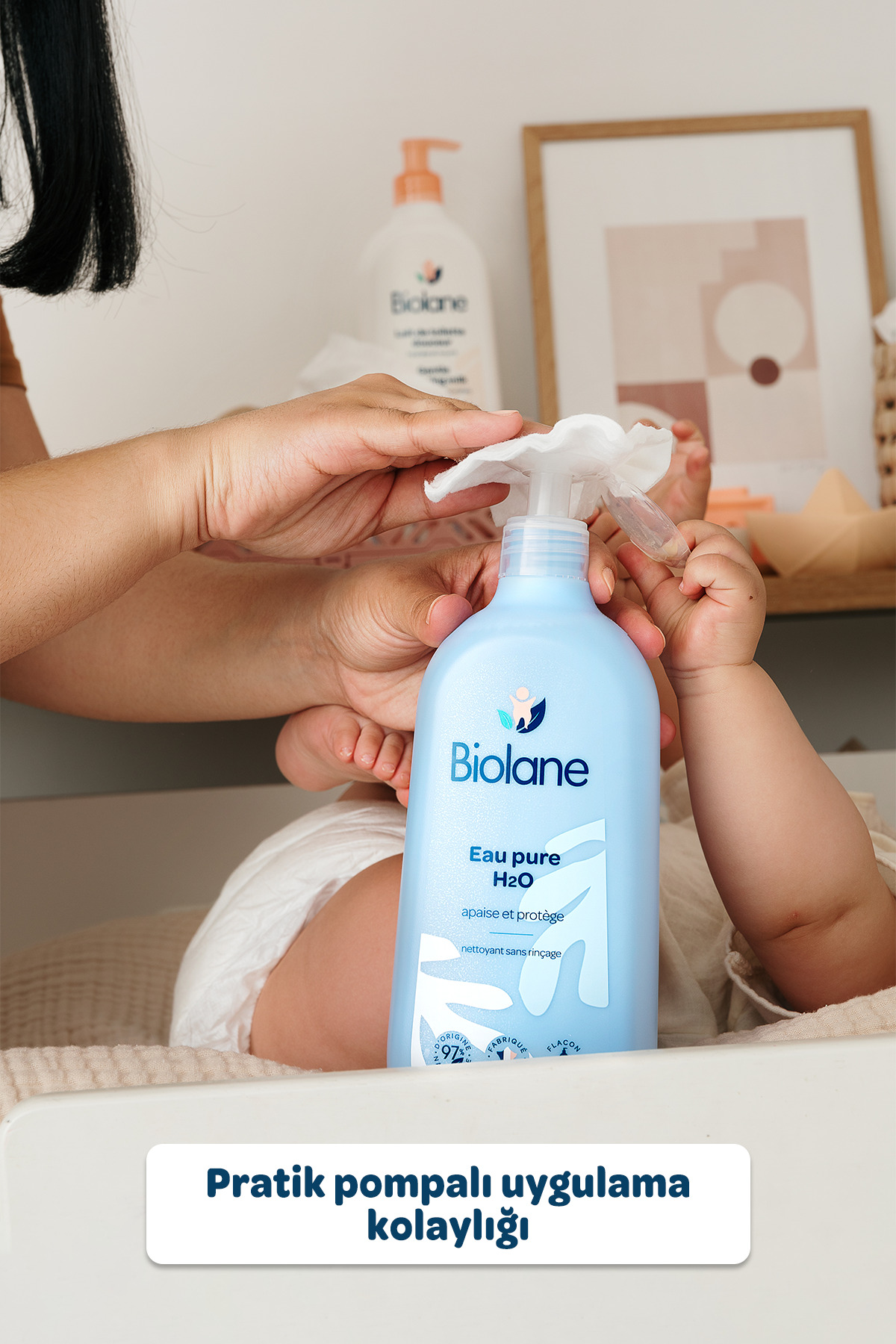 %97 Doğal İçerikli Micellar Bebek Çocuk Temizleme Suyu H2O (750ml) — 3286010077974 — تصویر 4 از 5