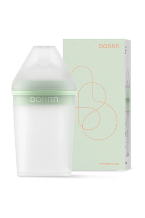 BORRN ANTİKOLİK SİLİKON BİBERON 240ML YEŞİL