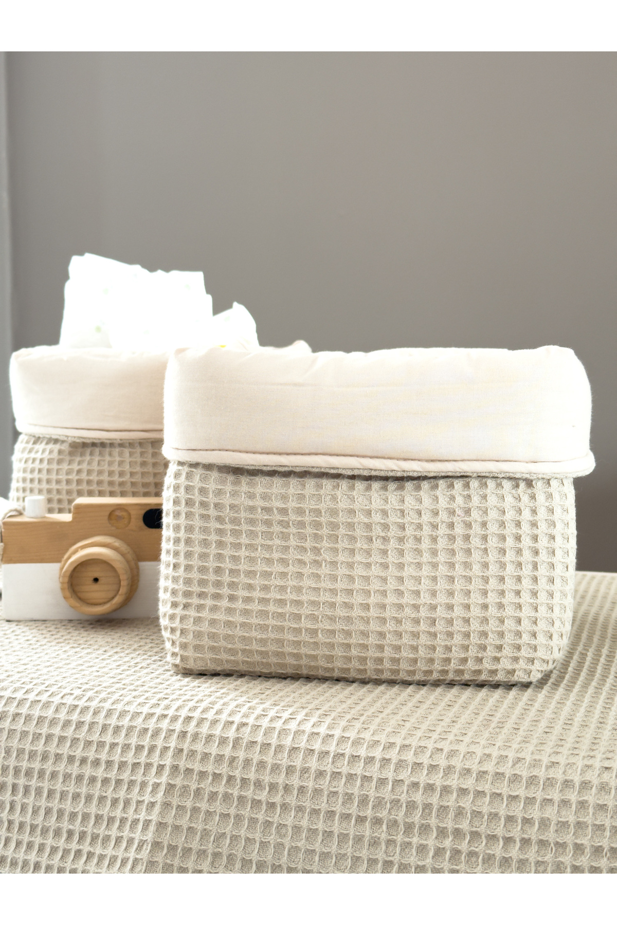 Pastelya Bebek Alt Açma Seti, Su Geçirmez Değiştirebilir Ped, Alt Açma Minderi fotoğrafı 2 (önizleme)