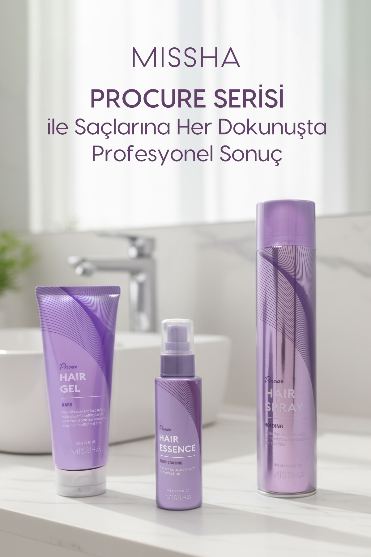 Bakım Etkili, Güçlü Tutuşlu, Şekillendirici Sert Saç Jölesi Procure Transtyle Hard Hair Gel — 8806185720786 — تصویر 8 از 8