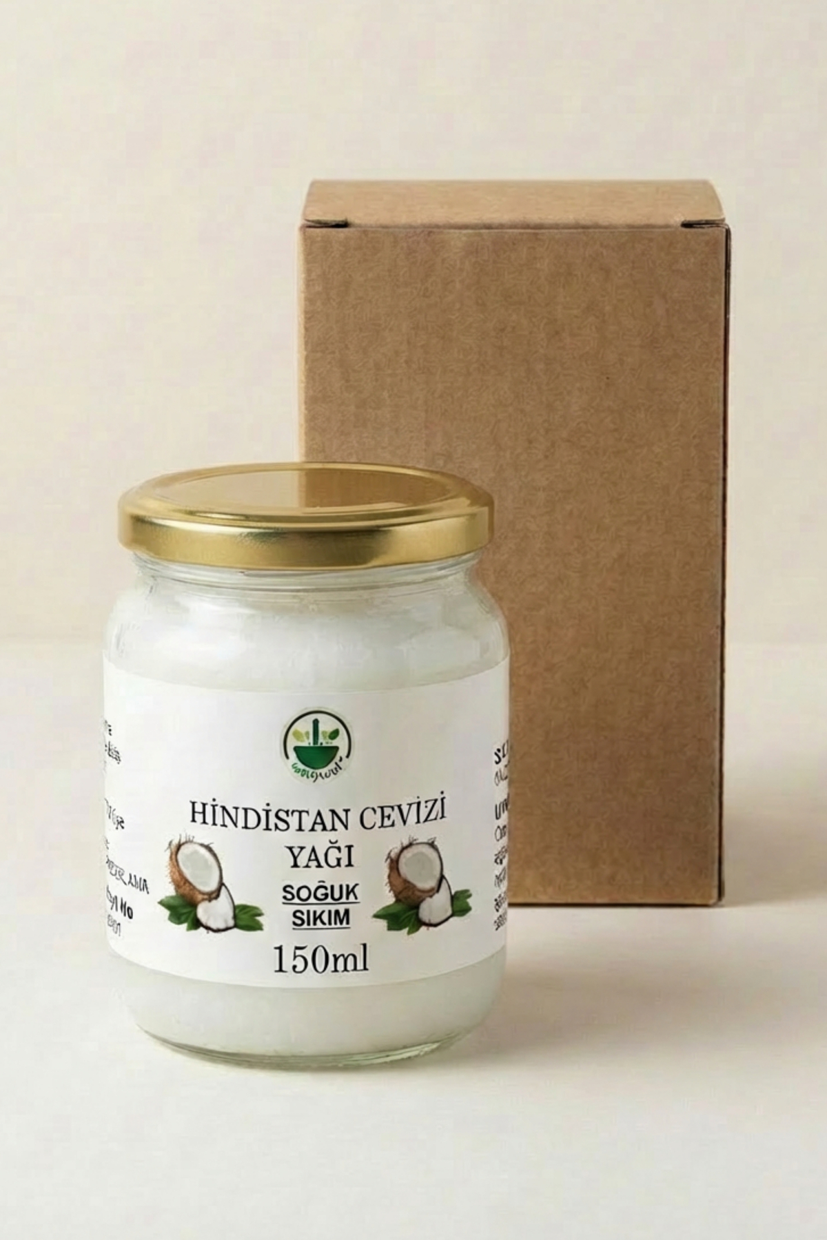 Soğuk Sıkım Hindistan Cevizi Yağı (Coconut Oil – Cocos nucifera) Saf Doğal 150 ml — ohcy150 — تصویر 4 از 4