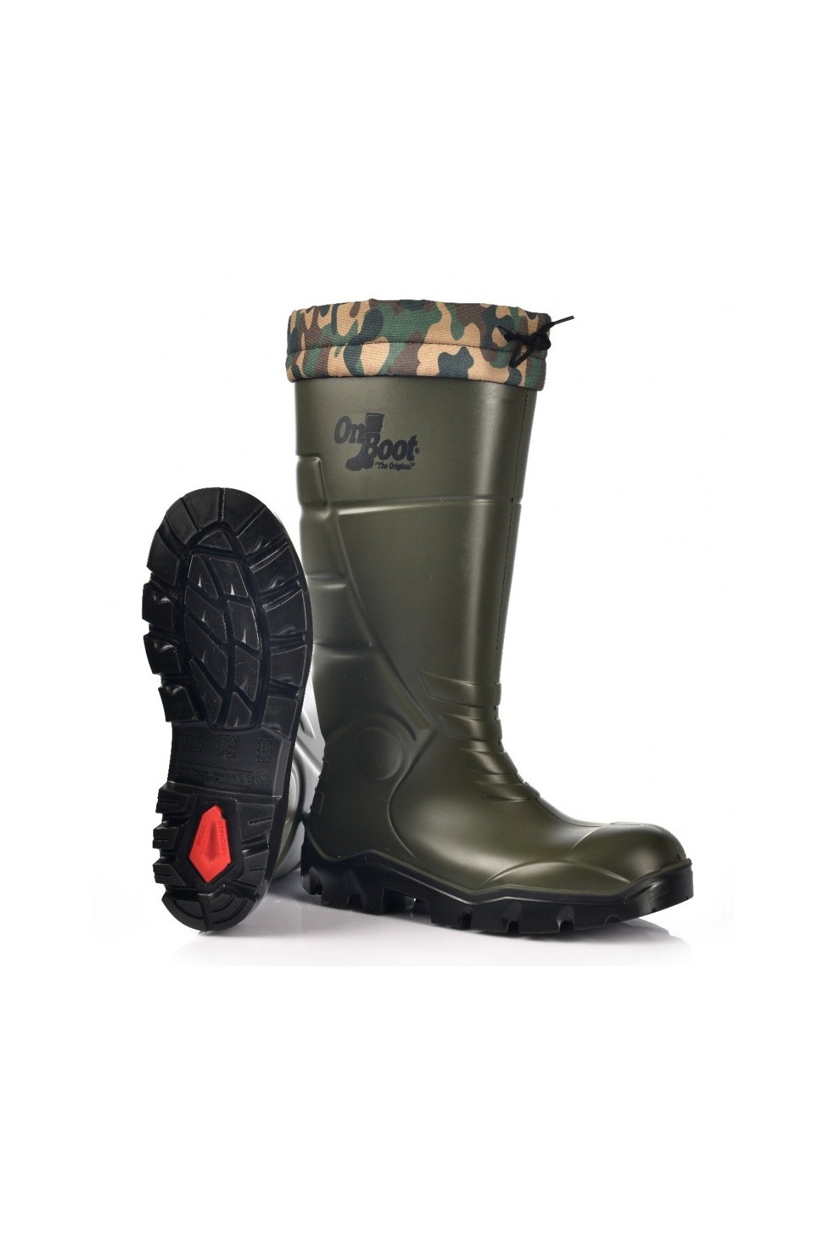 ON BOOT  Onboot Uzun Bağlı Çelik Burun, Su Geçirmez Kaymaz Tabanlı İş Av ve Yağmur Çizmesi 1005S4 - Görsel 4