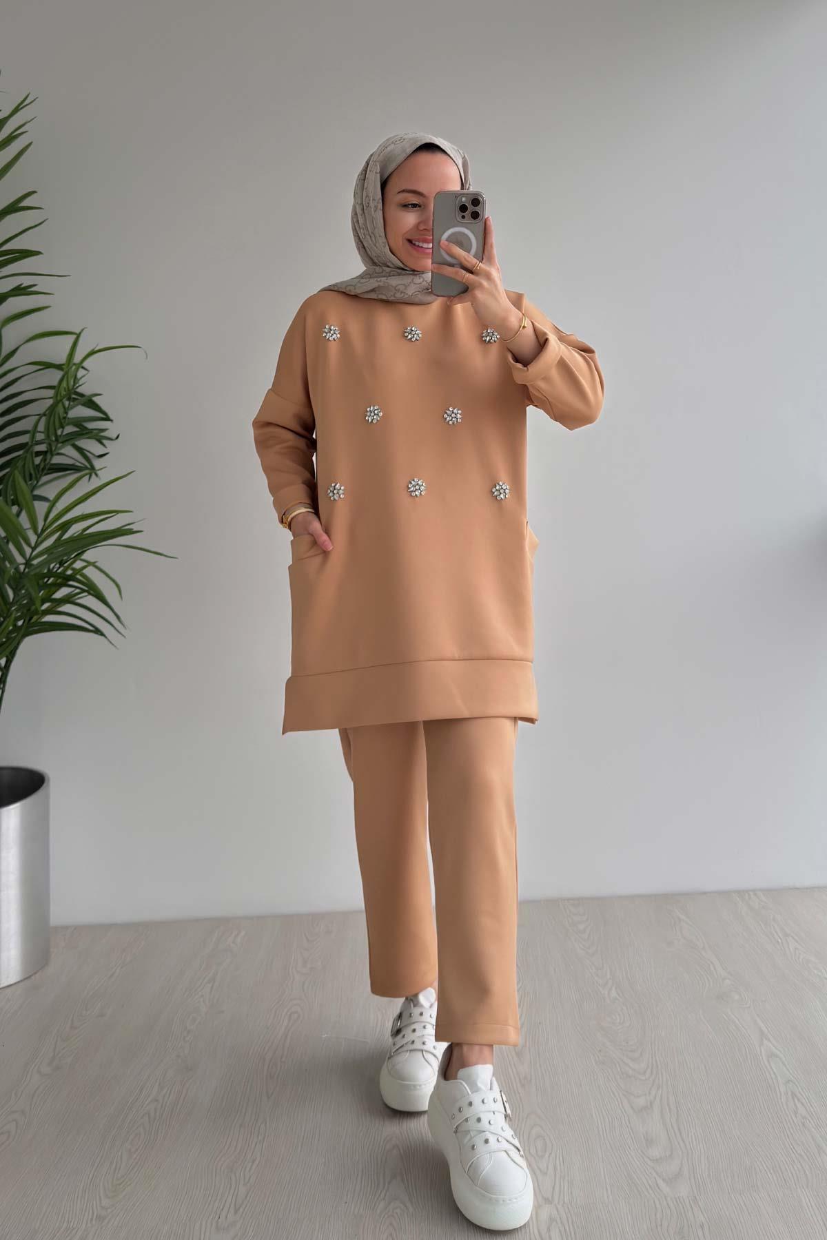 Ka Hijab Camel Scuba Hijab - Crew Neck Set of 2