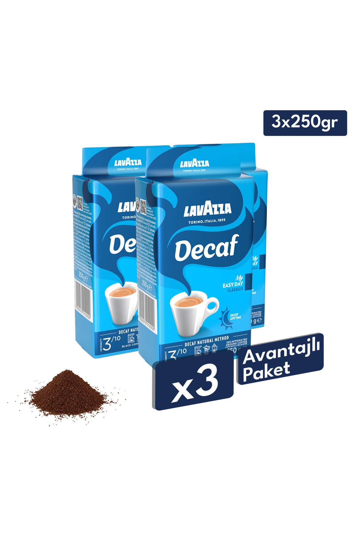 LavAzza Decaf My Easy Day Öğütülmüş Kafeinsiz Filtre Kahve 250 gr