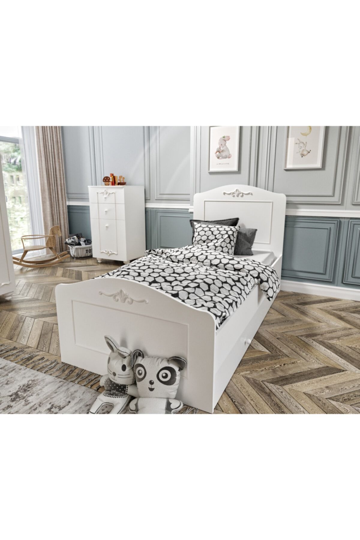 VENATTO Romantic Yavrulu Karyola(100X200)%100mdf fotoğrafı 2 (önizleme)