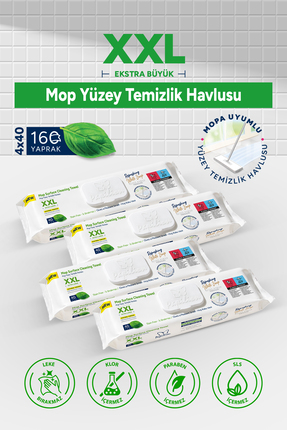 Papilion Easy Clean Xxl Beyaz Sabun Katkılı Naturel Formül Mopa Uyumlu Yer Te...