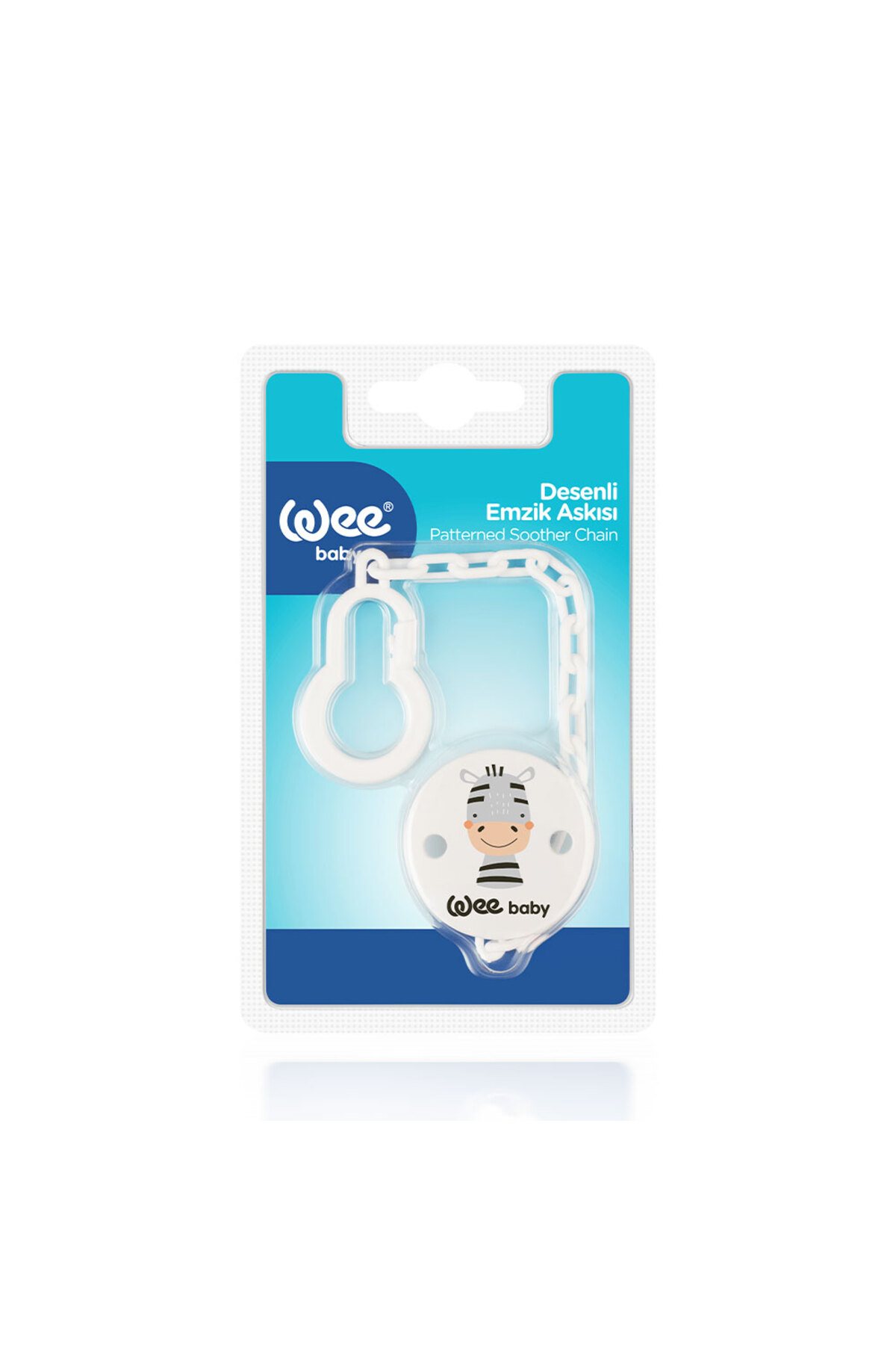 Wee Baby Desenli Emzik Askısı - GRİ ZEBRA fotoğrafı 4 (önizleme)