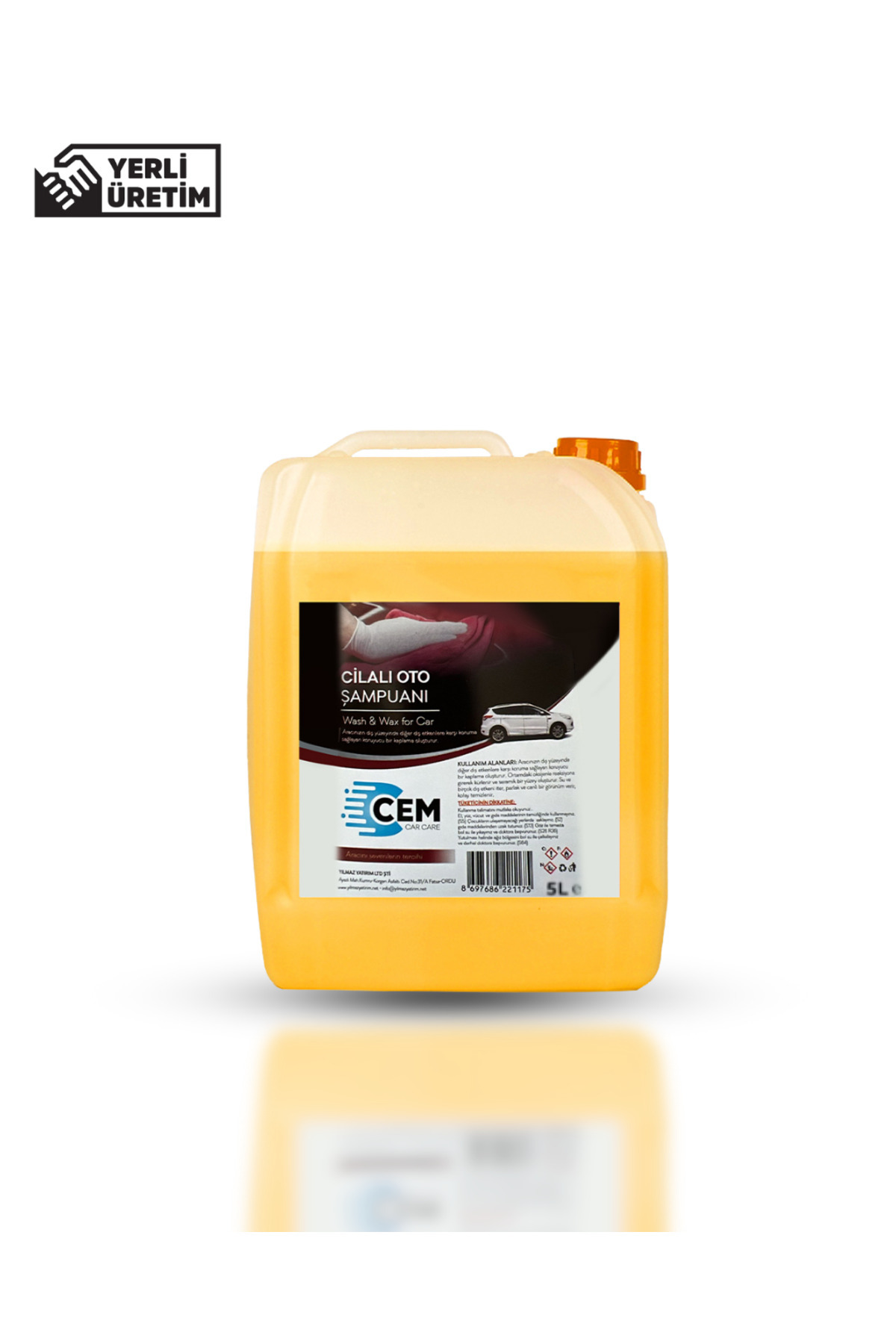 CEM CAR CARE Cilalı Oto Şampuan 5 Lt