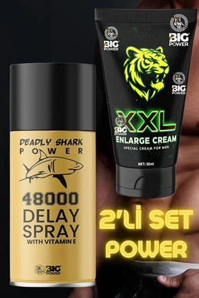 BİG POWER 2LiSet Yeni Erkek Büyütücüm Kalınlaştırcı Sertleştirci Krem ve Etki...