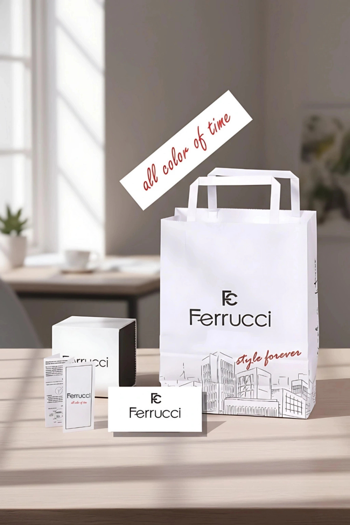 Ferrucci Function Gümüş Renk Çelik Kordon Rose Kasa Erkek Kol Saati 3 Atm Suya Dayanıklı ZMFER041 görsel 8