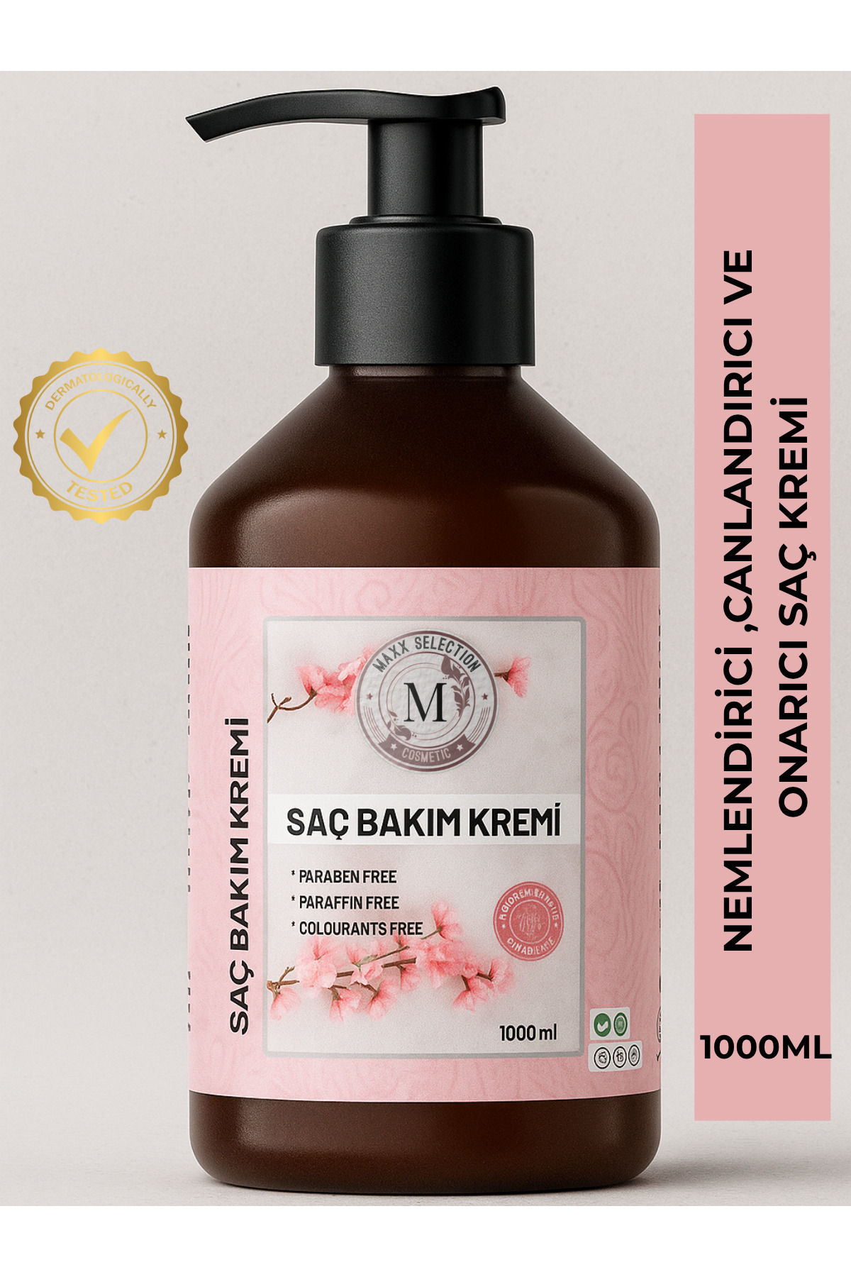 Saç Onarıcı Parlaklık Veren Dolgunlaştırıcı Nemlendirici ve Canlandırıcı Bakım Kremi 1000 Ml — AR4 — تصویر 5 از 7