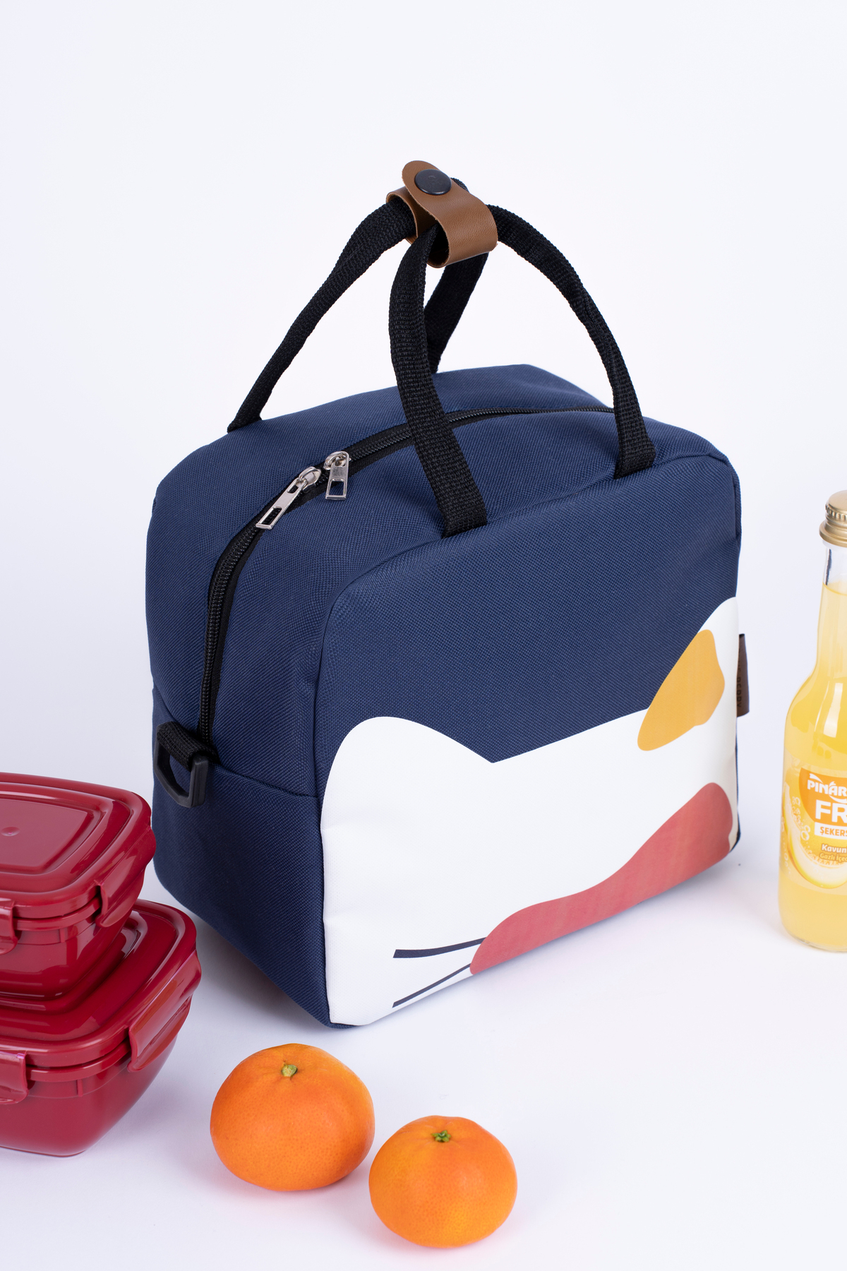 ALTINPAMUK TERMAL BESLENME ÇANTASI Isı Yalıtımlı Su Geçirmez Yemek Taşıma Beslenme Çantası Askılı LACİVERT-Fİ