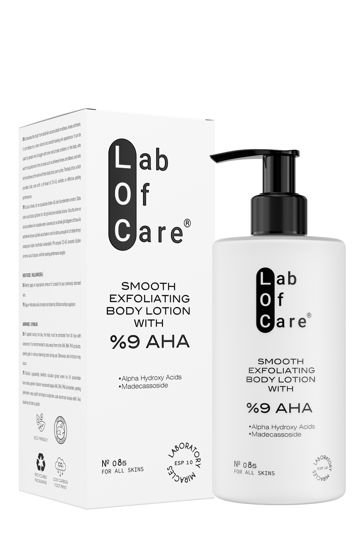 No: 085 AHA %9 Cilt Yenileyici Vücut Peeling Losyonu – Akne, Leke, Kararma ve Batık Karşıtı — 8684696410064 — تصویر 4 از 4