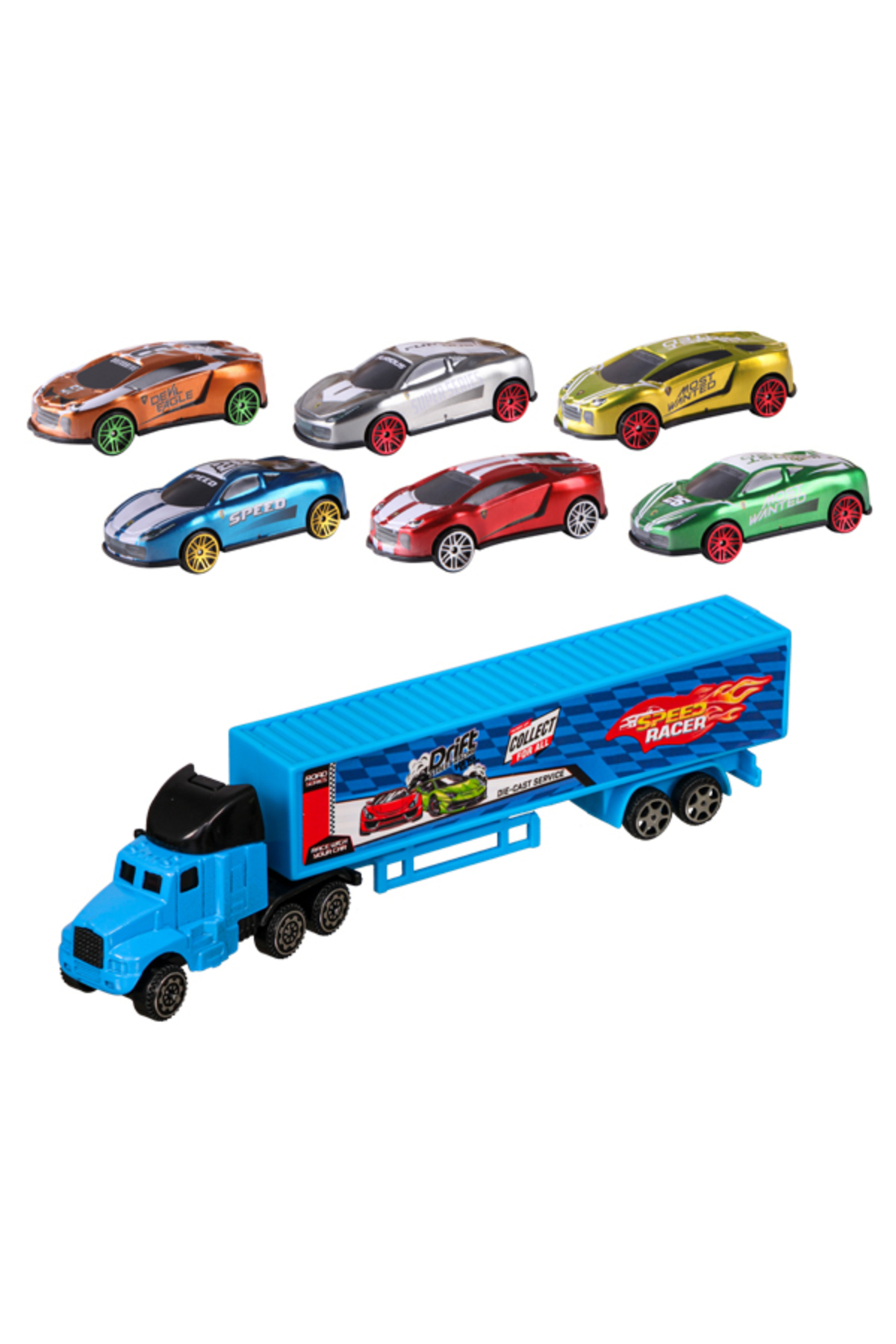 Toysan Speed Racer Road Series Truck Metal Model Araba Seti