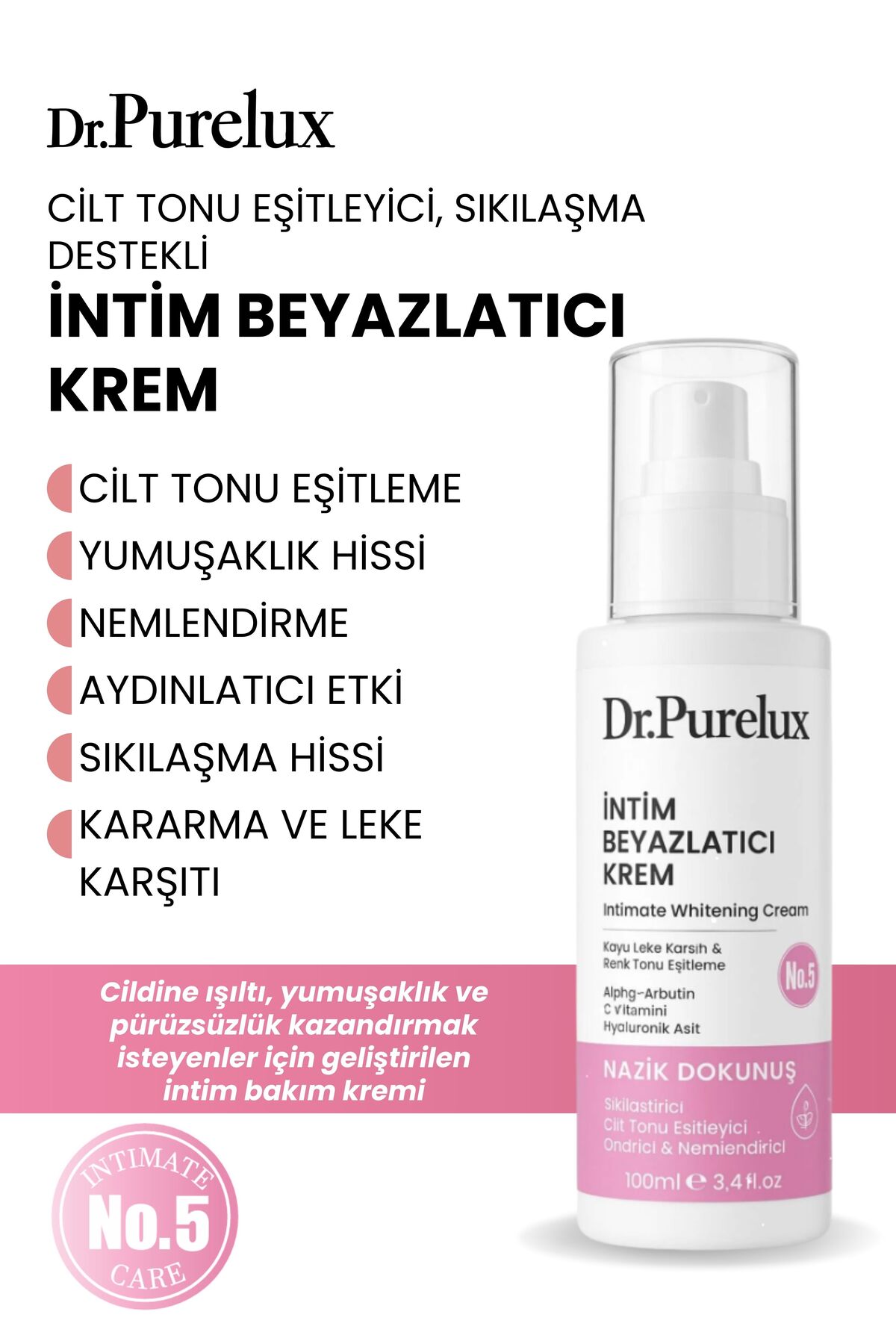 Dr.Purelux Cilt Tonu Eşitleyici, Sıkılaşma Destekli, Kararma&Leke Karşıtı, Arbutin+C Vitamini Beyazlatıcı Krem - Fiyatı, Yorumları