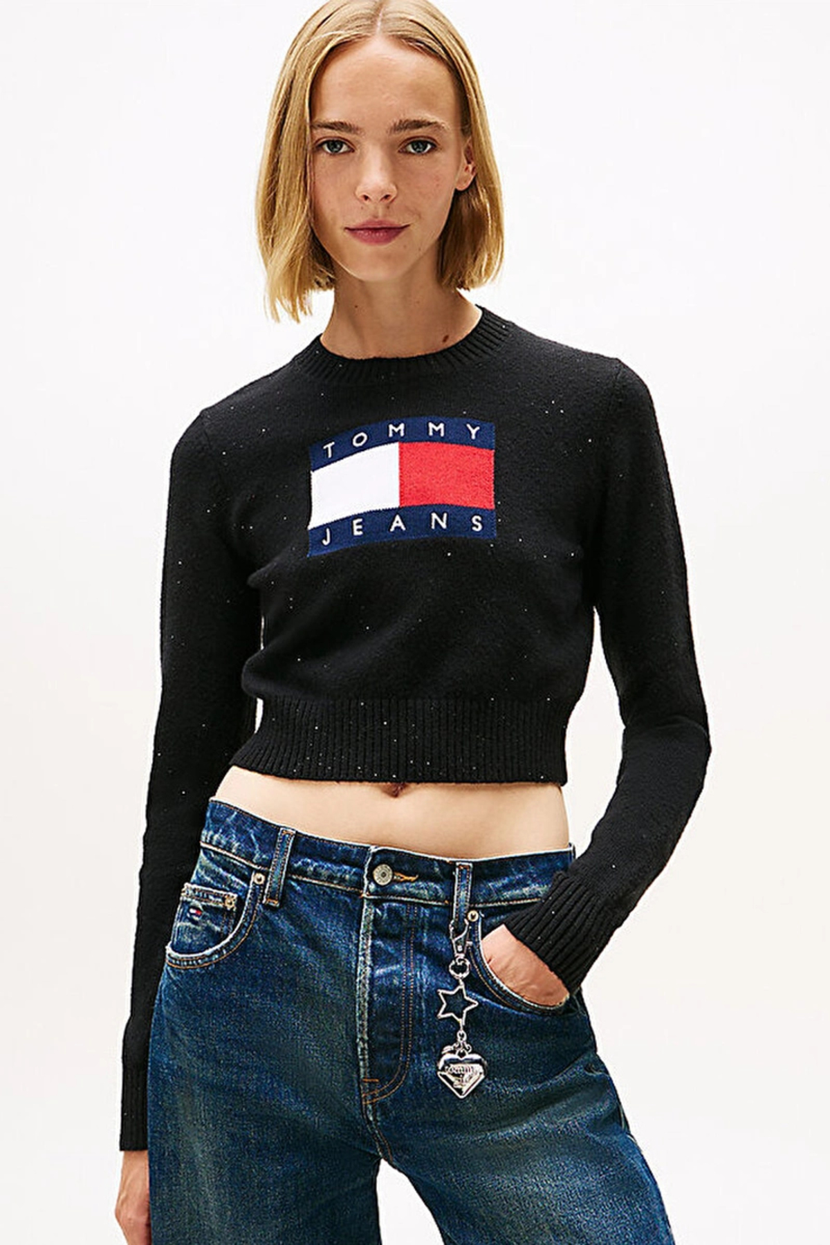 Tommy Hilfiger TJW SPARKLE FLAG SWEATER EXT
