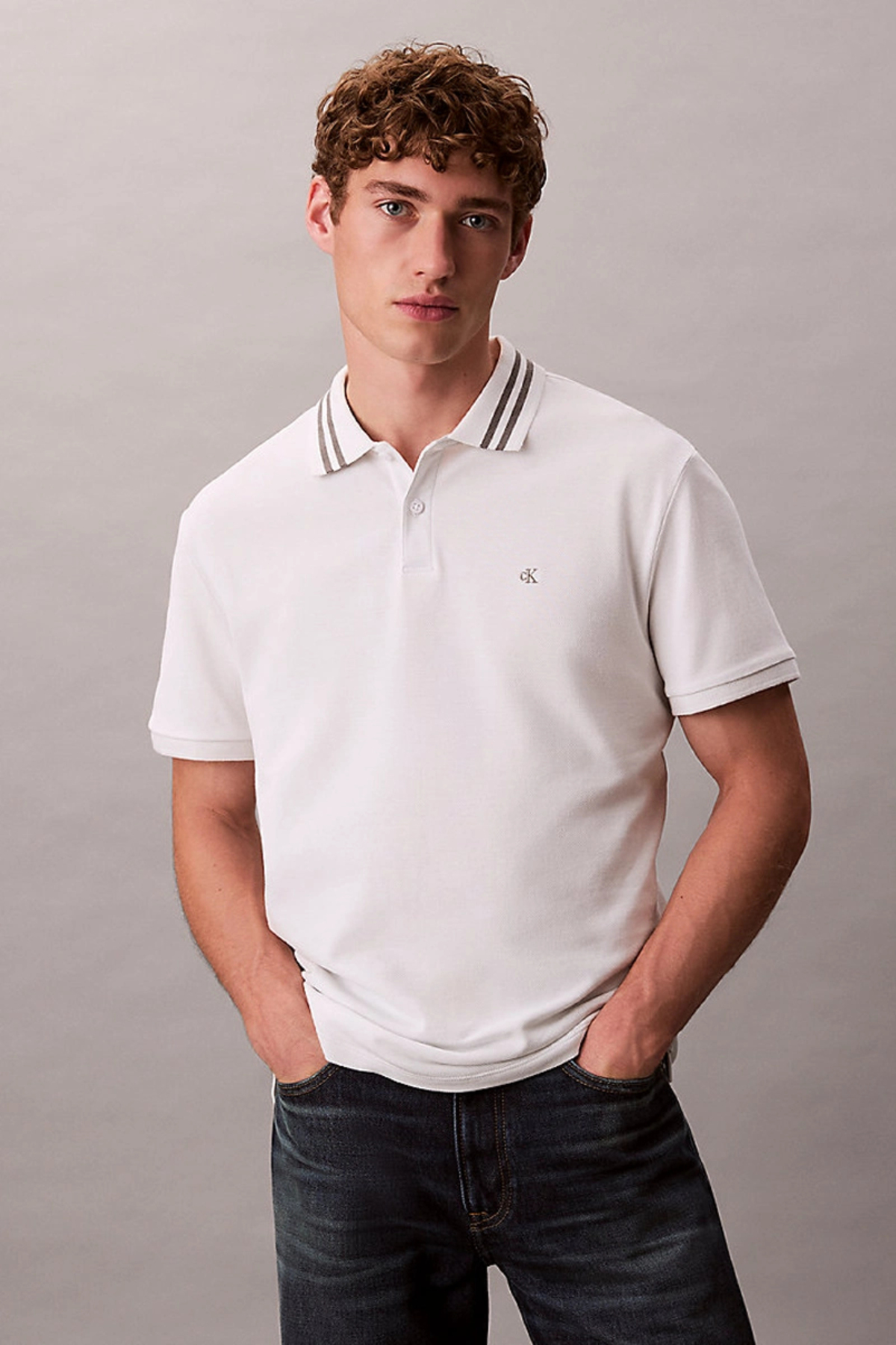کلوین کلاین پیراهن‌های پولو سفید مردانه