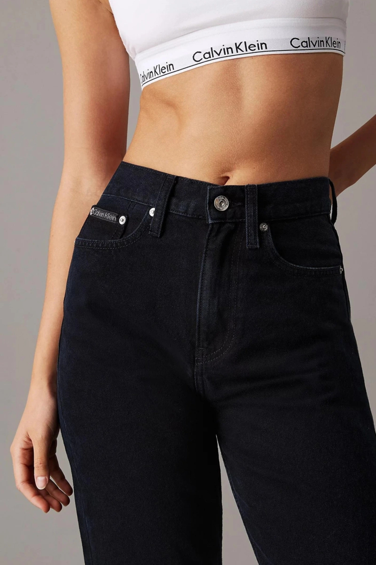 Calvin Klein  HIGH RISE STRAIGHT Kadın Jeans J20J225470-1BJ - Görsel 5