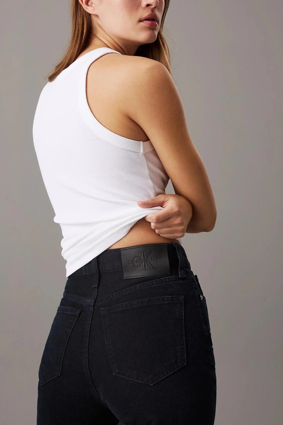 Calvin Klein  HIGH RISE STRAIGHT Kadın Jeans J20J225470-1BJ - Görsel 4