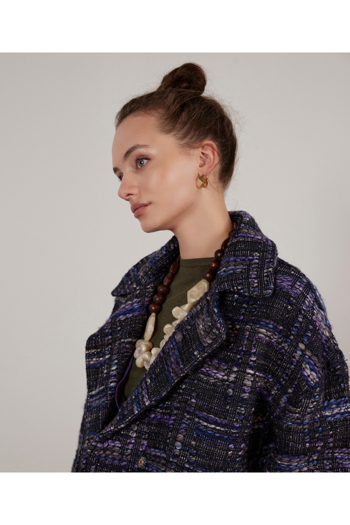 Yargıcı  Geniş Yaka Palto - Görsel 4