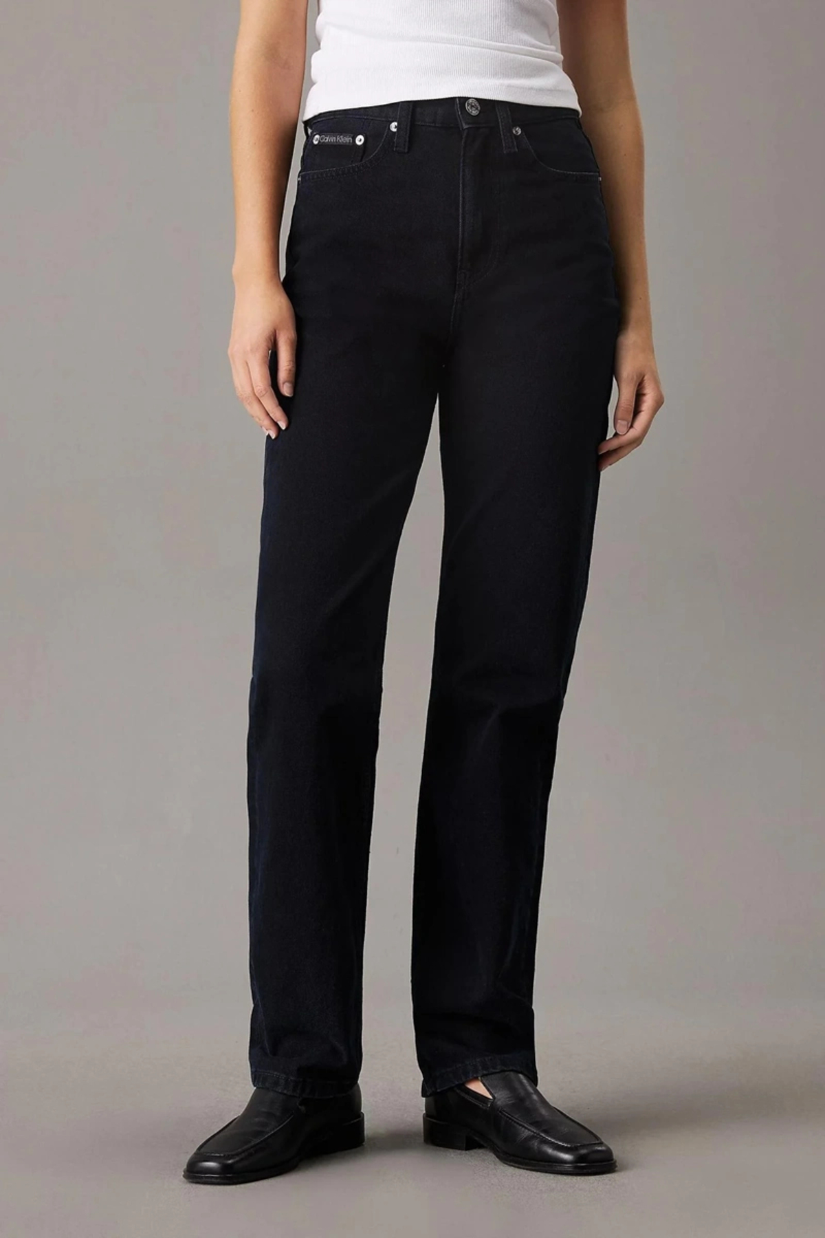 Calvin Klein  HIGH RISE STRAIGHT Kadın Jeans J20J225470-1BJ