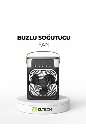 ZLTECH Taşınabilir Kablolu Su Püskürtmeli Buzlu Serinletici Vantilatör MINI FAN