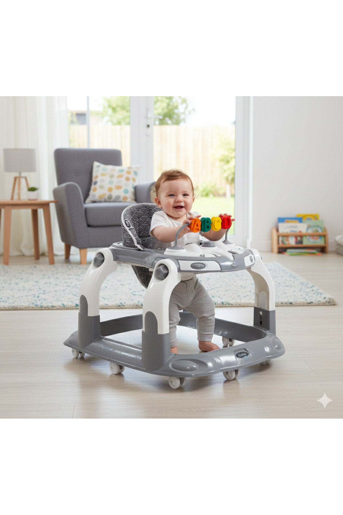 Hobbys Atlas Hoppala Lüks Oyuncaklı Kornalı Robot Yürüteç