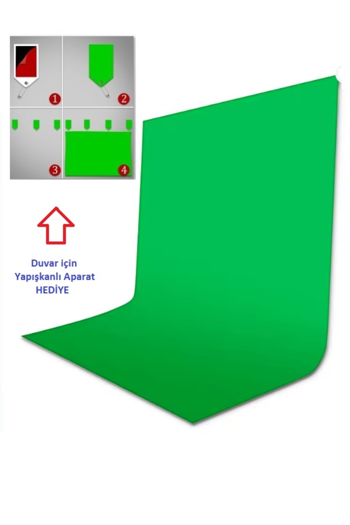 ditechplus 400 X160 Cm Greenbox Chromakey Green Screen Yeşil Fon Perde ...