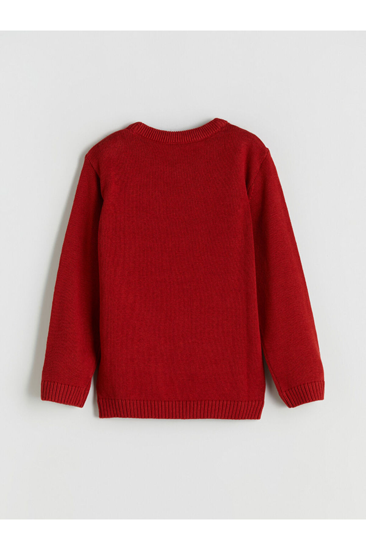 LC Waikiki LCW Kids Kırmızı Yılbaşı Temalı Erkek Çocuk Triko Kazak fotoğrafı 3 (önizleme)