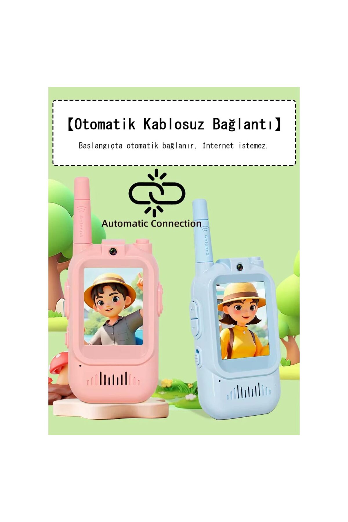 Apera Cr32 Ebeveyn Çocuk Kamerası 2 İnç 150-500 Metre Çekim Şarjlı Telsiz Düşmeye Dayanıklı fotoğrafı 7 (önizleme)