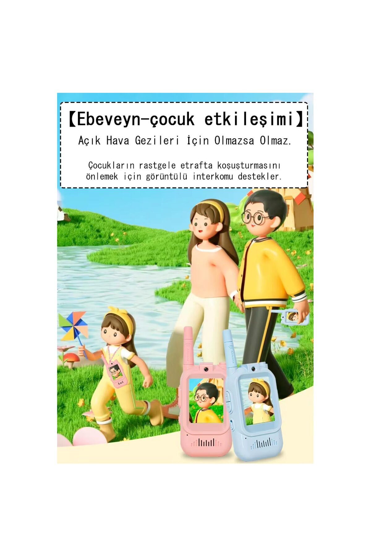 Apera Cr32 Ebeveyn Çocuk Kamerası 2 İnç 150-500 Metre Çekim Şarjlı Telsiz Düşmeye Dayanıklı fotoğrafı 2 (önizleme)