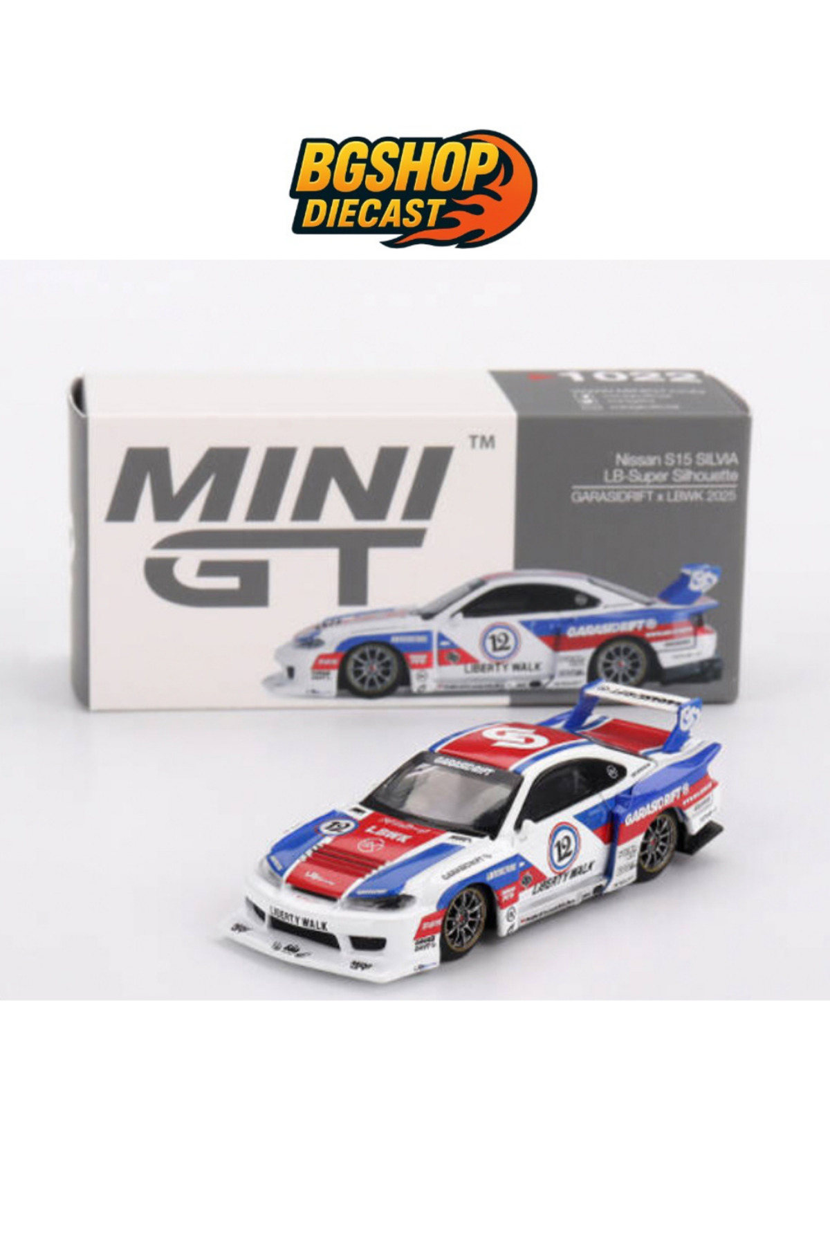 mini gt Nissan LB-Super Silhouette S15 SILVIA GARSIDEIFT x LBWK