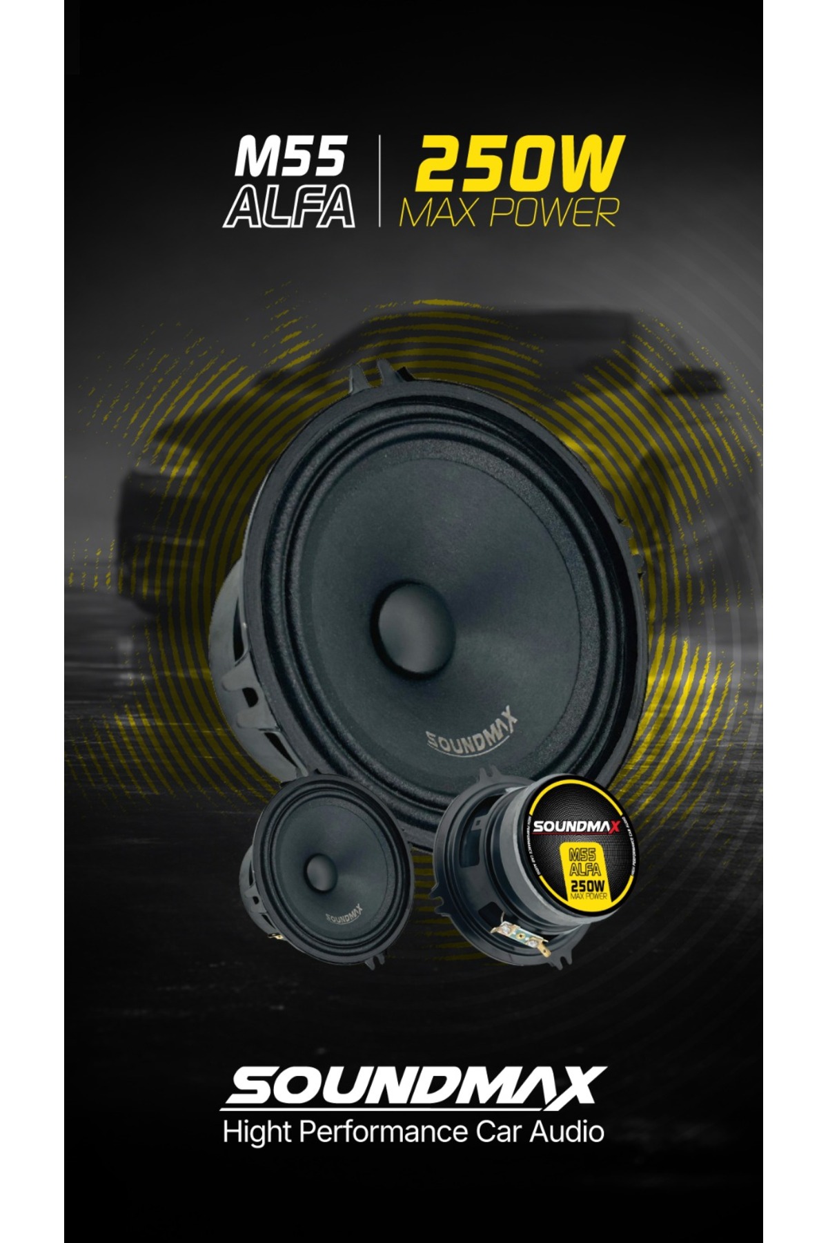 Soundmax SX-M55ALFA 2026 İLK VOCAL SES 13CM MİDRANGE ÖZEL ÜRETİM