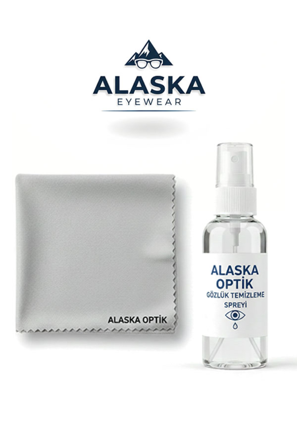 Microfiber GLASSES CLEANING CLOTH and SPRAY SET