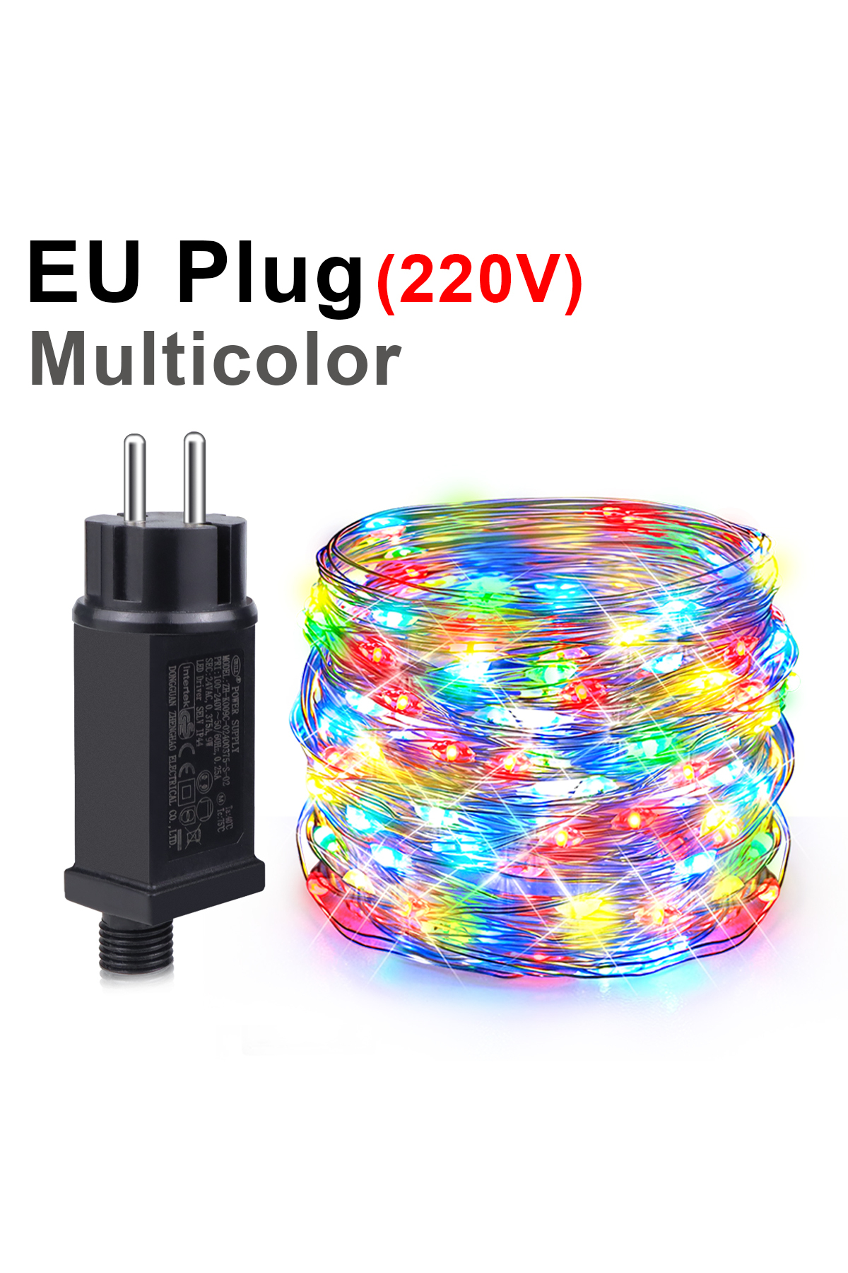 Standard Plug Led Light String Choice 30m EU Plug RGB 24V 10M-100M Outdoor Christmas LED String Light ...