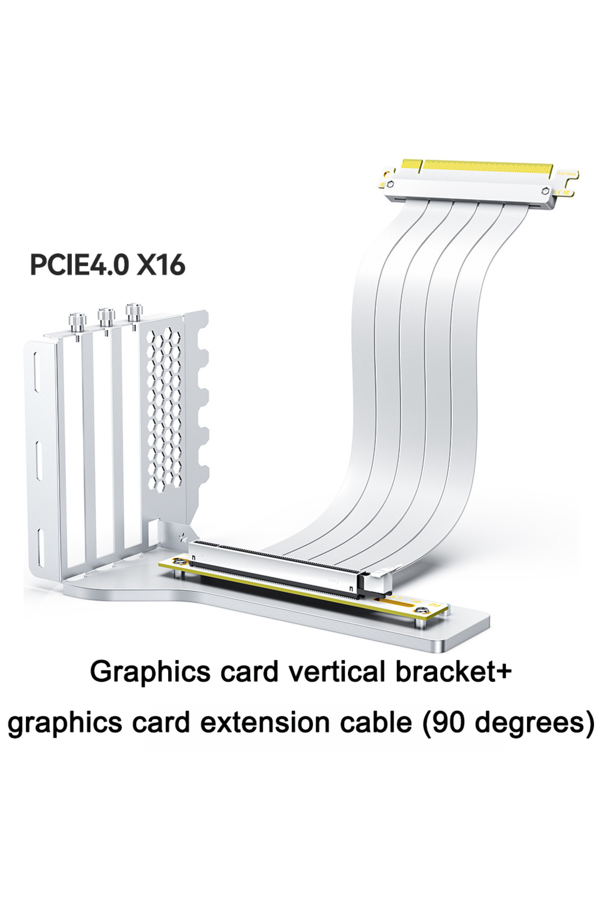 Choice White 4.0 PCIE 3.0 4.0 x16 Universal Vertical GPU Holder Kit ...