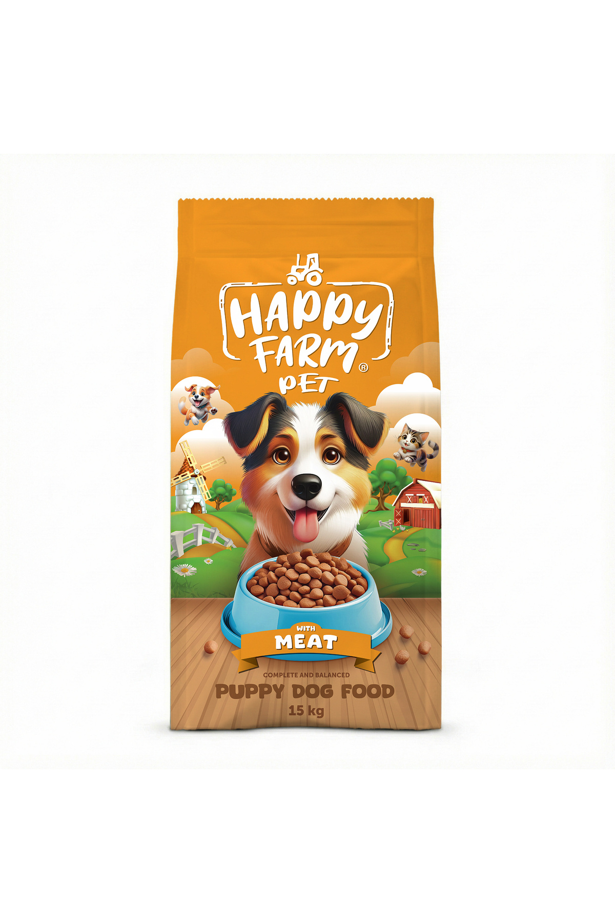 Happy Farm Pet Yavru Köpek Maması Puppy Kuzu Etli 15 KG