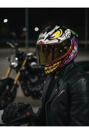 Givi 50.X JOKE / 1 Renkli 1 Şeffaf Vizörlü Motosiklet Kask