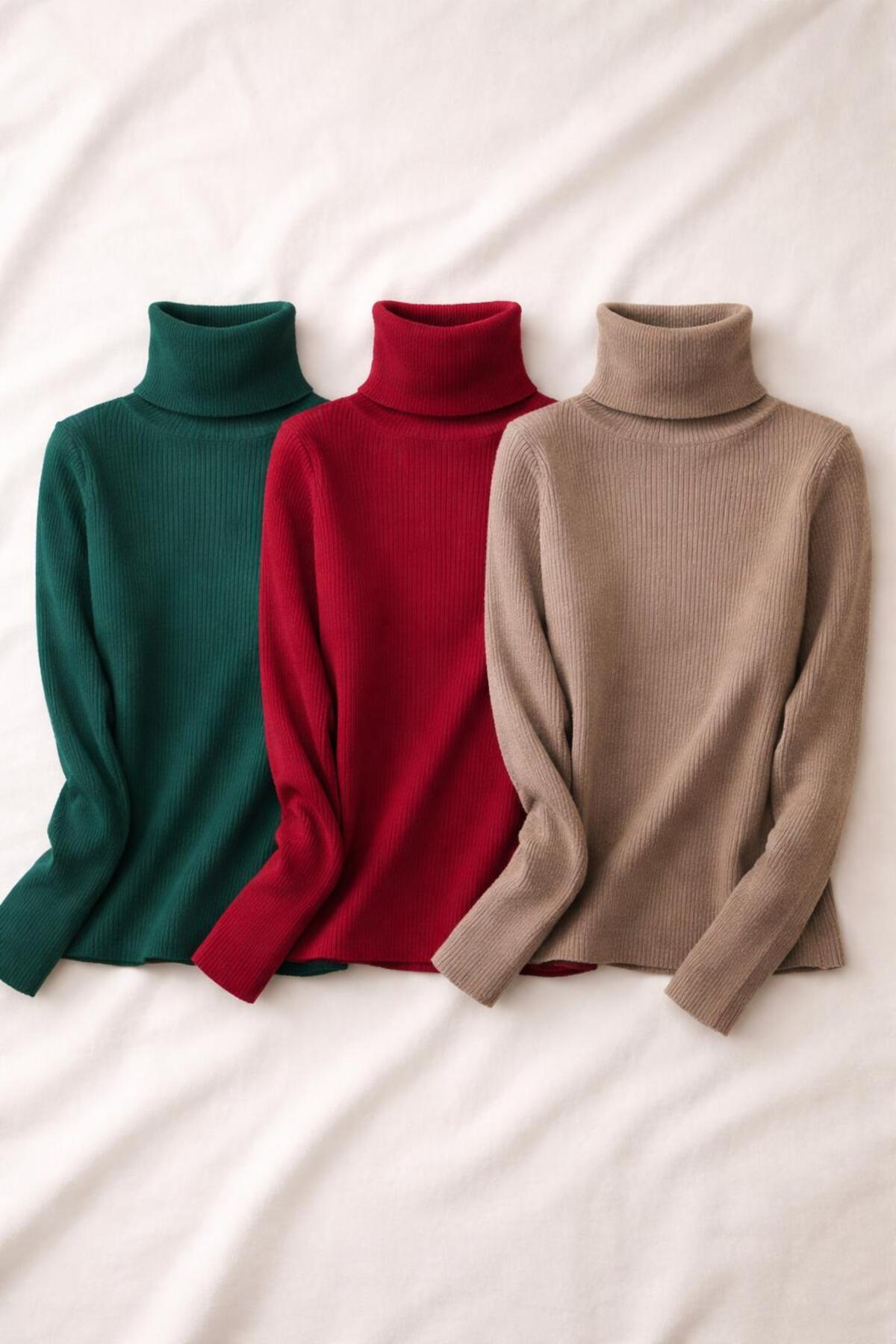 LUPERCUS Жіночий трикотажний светр з коміром і довгими рукавами