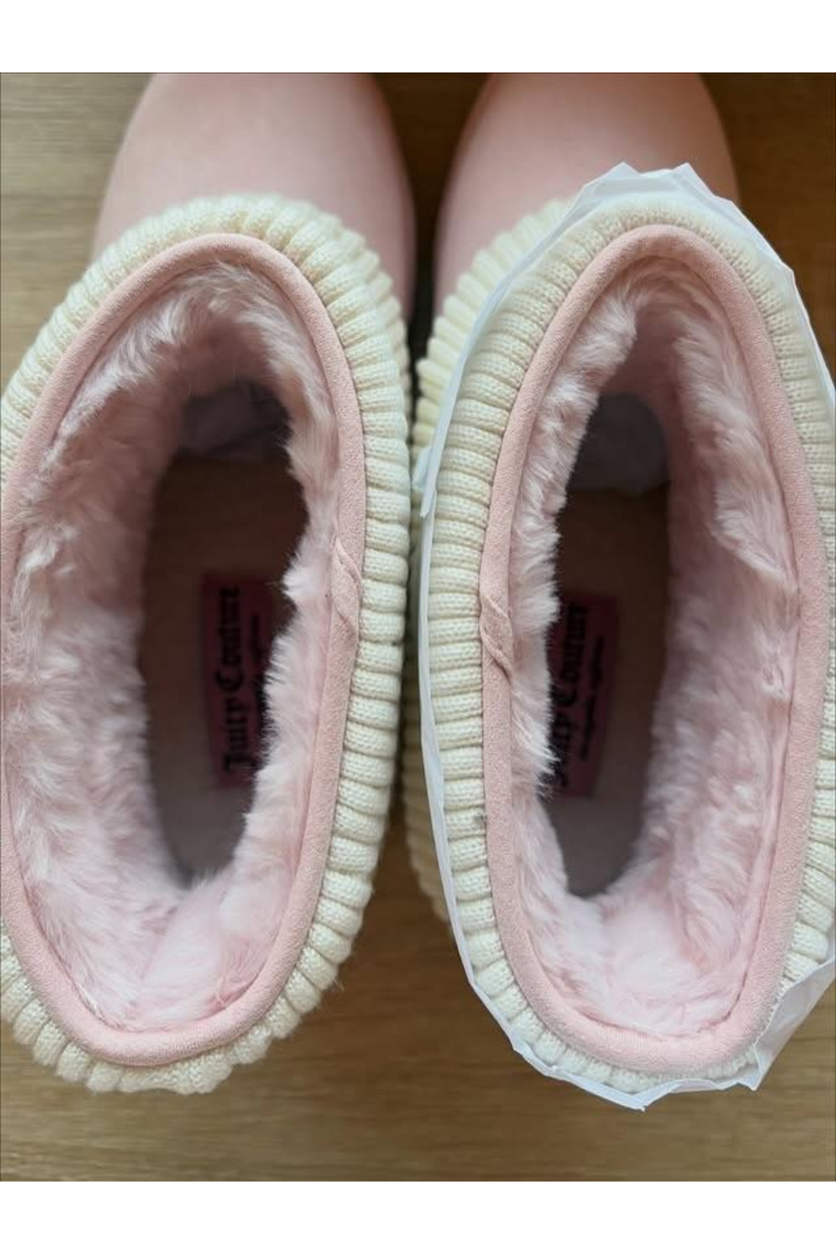 Gofeel Ribbon Couture Pembe Peluş Dokulu Bot görsel 4