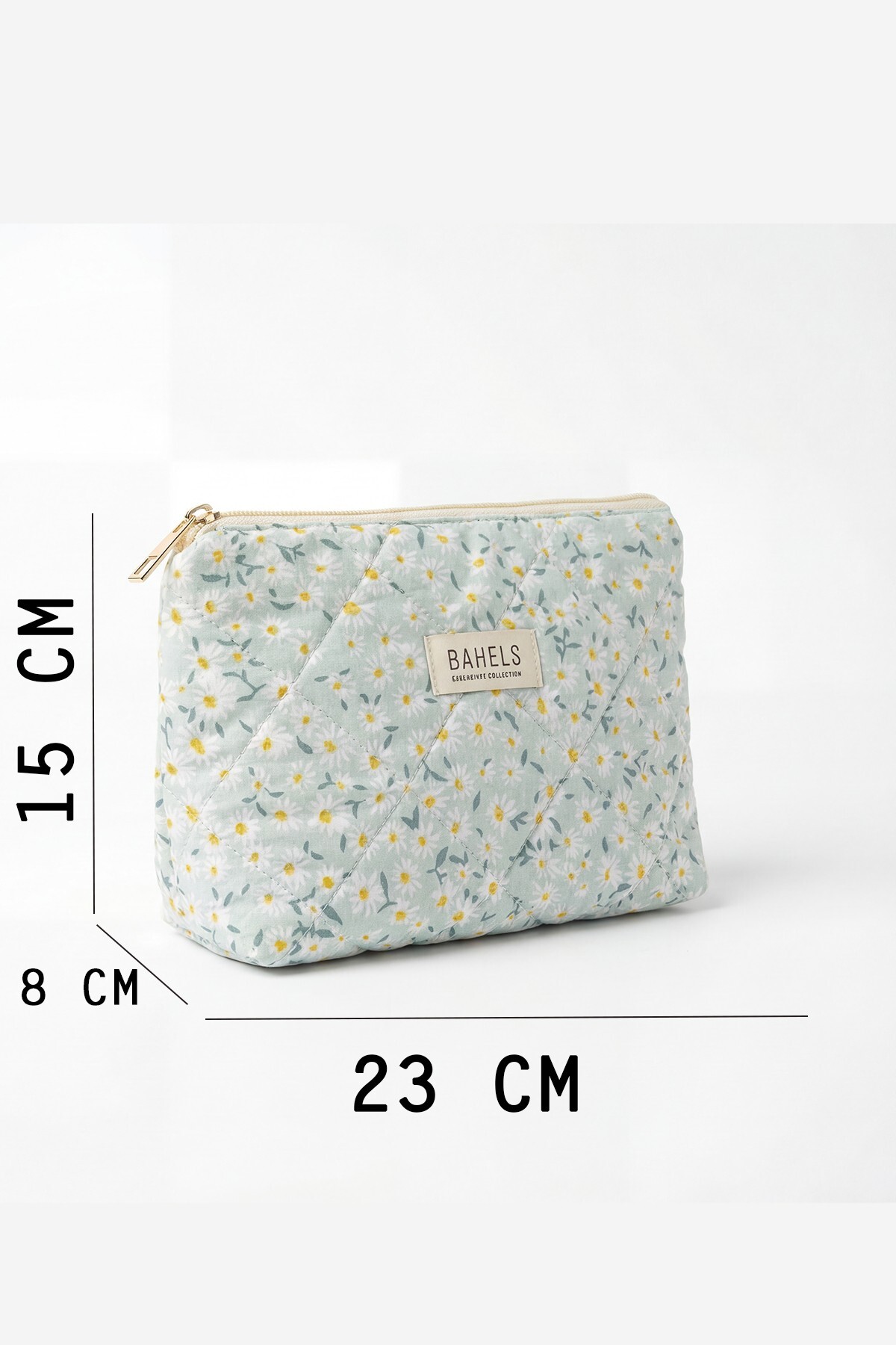 Mint Papatya Makyaj Çantası — سبز BHT-4399 — تصویر 4 از 4