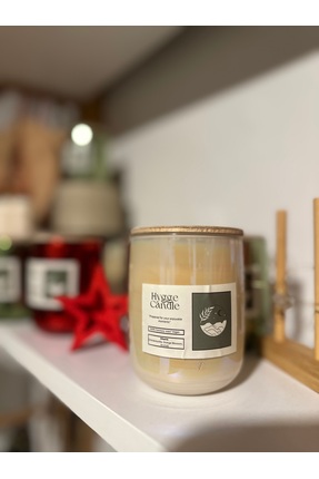 Hygge Design Cocosoy-Wax ile Vegan Mum | Cam Bej Bardak