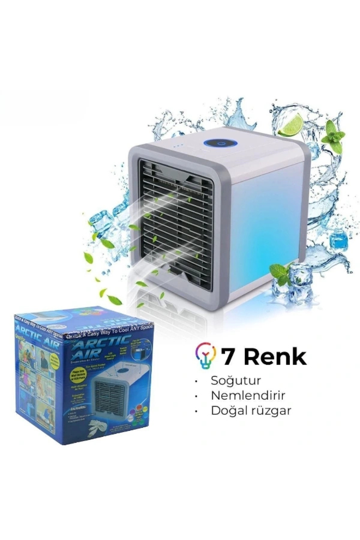 Jet Sepet Masaüstü Kare Su Hazneli Fan