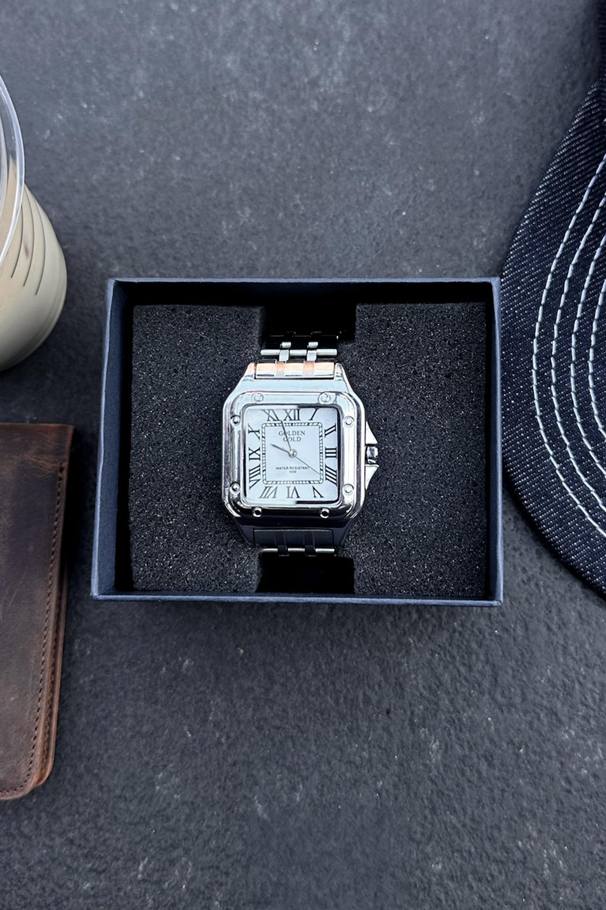 Flaw Wear  Roma Rakamlı Vintage Saat Gümüş - Görsel 2